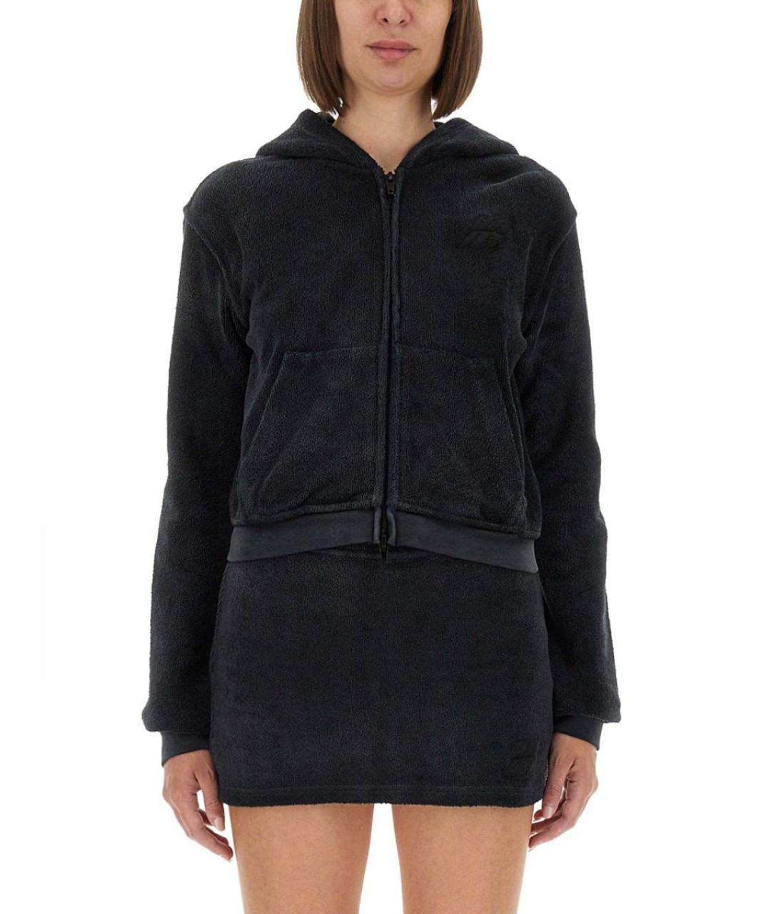 ALEXANDER WANG Черный хлопковый джемпер / свитер, фото 2