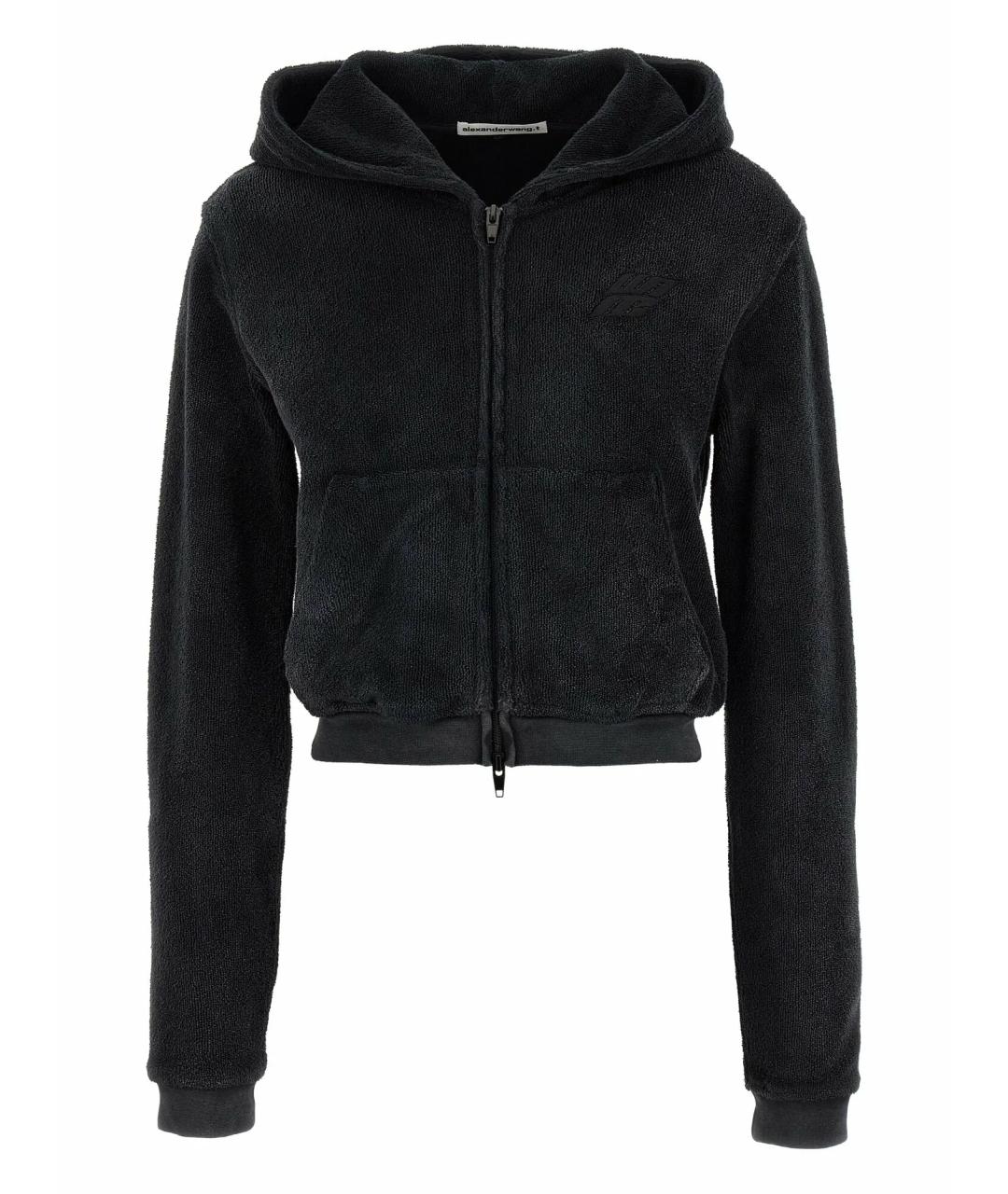 ALEXANDER WANG Черный хлопковый джемпер / свитер, фото 1