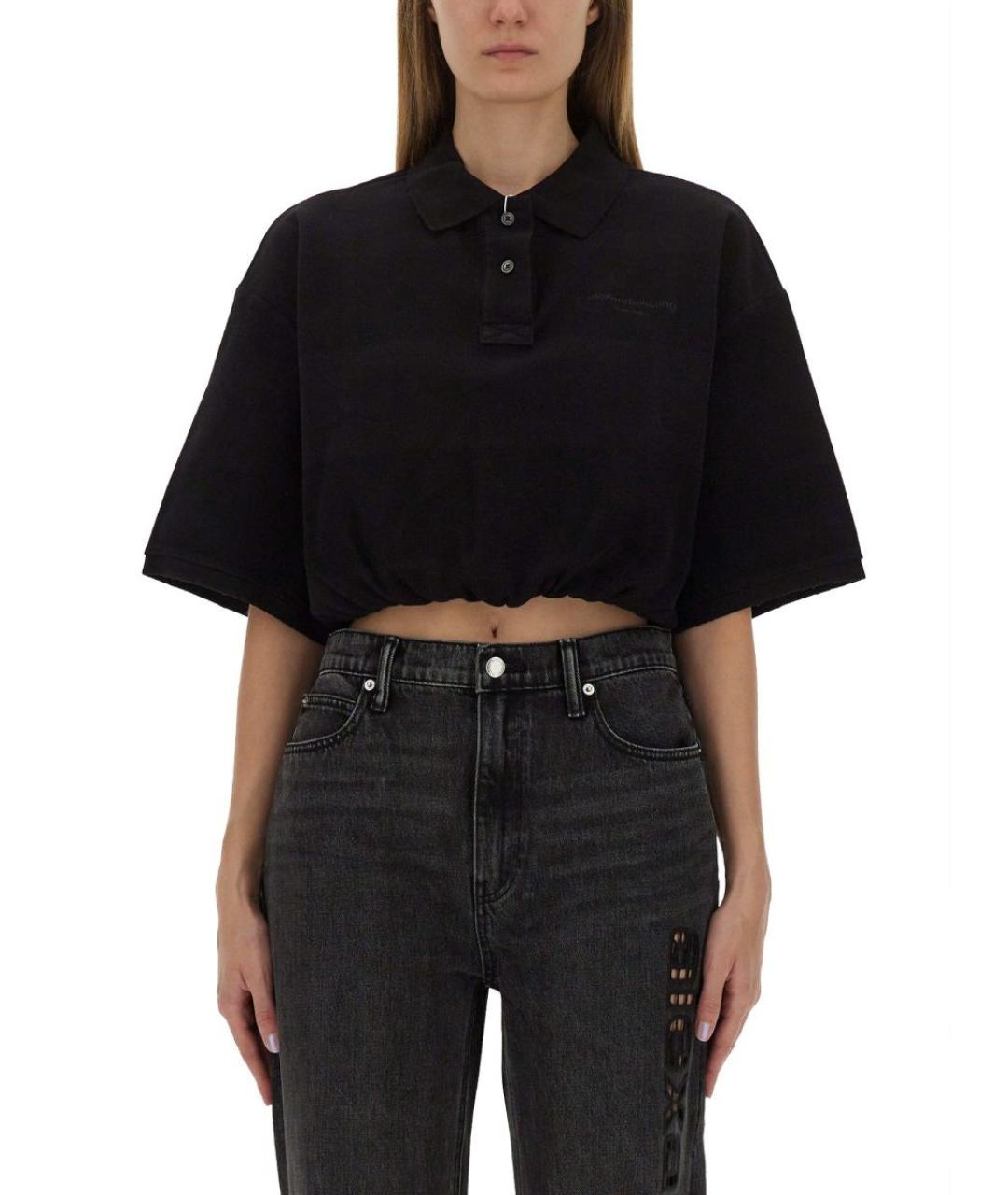 T BY ALEXANDER WANG Черная хлопковая рубашка, фото 2