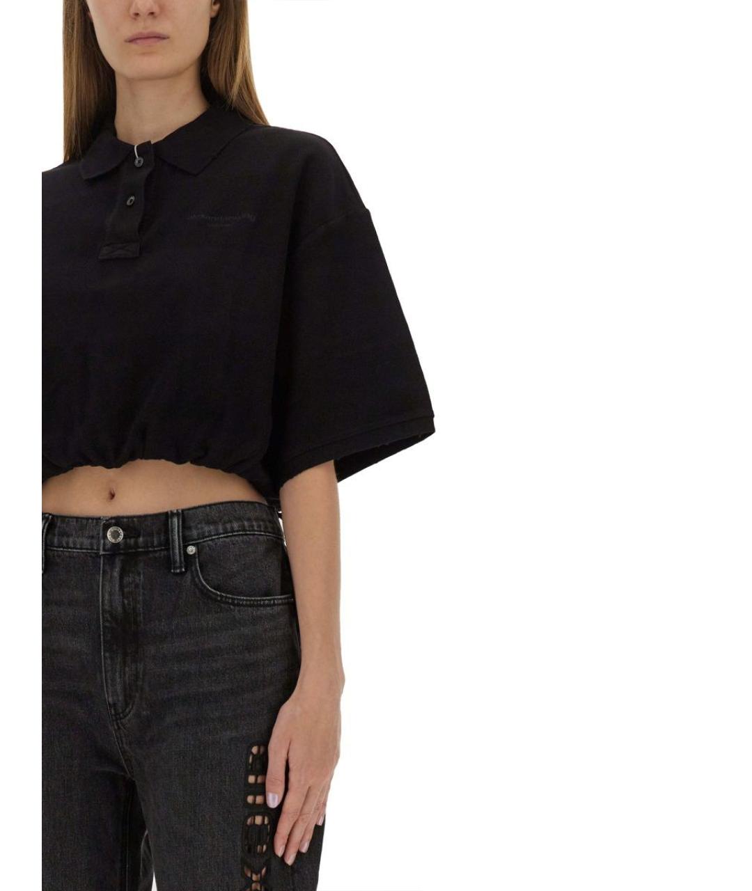 T BY ALEXANDER WANG Черная хлопковая рубашка, фото 5