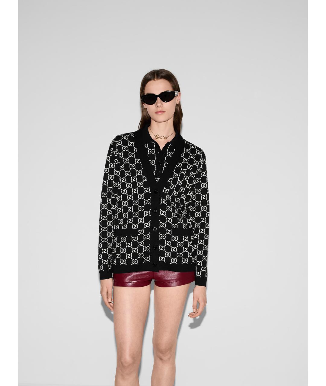 GUCCI Мульти шерстяной кардиган, фото 4