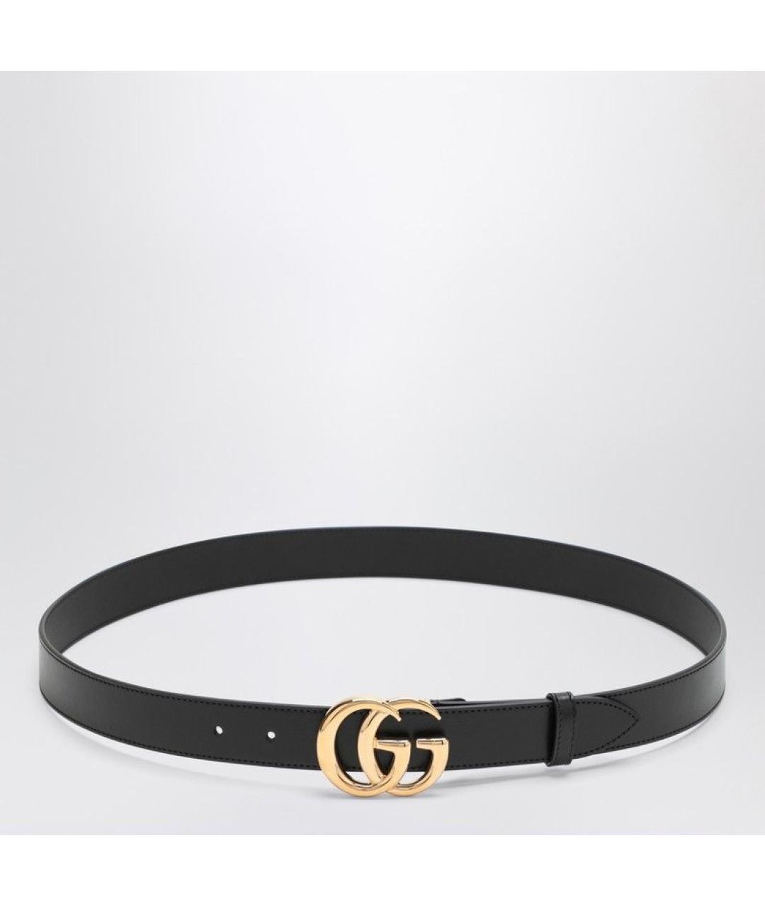 GUCCI Черный кожаный ремень, фото 6
