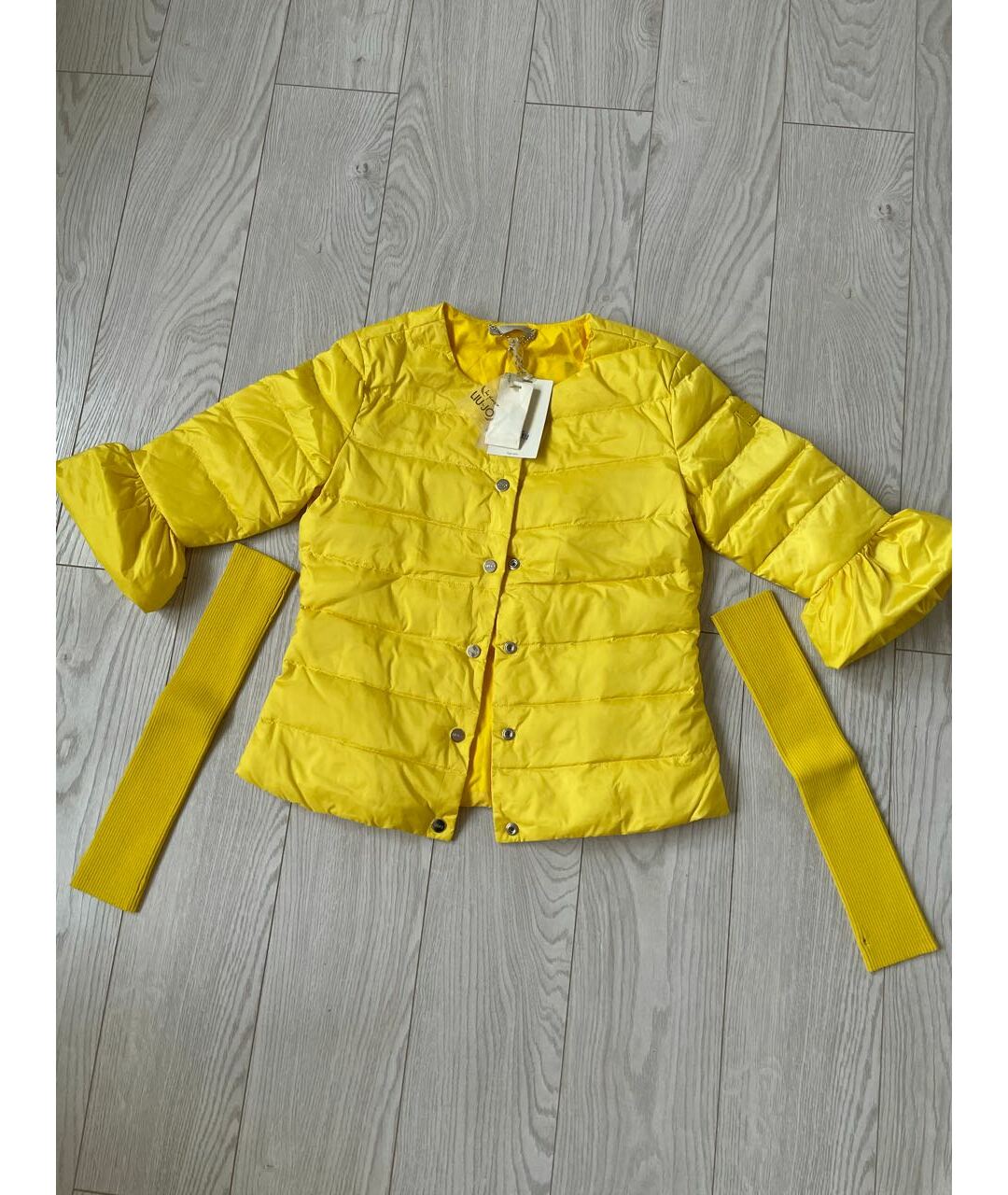 LIU JO Желтая полиамидовая куртка, фото 9
