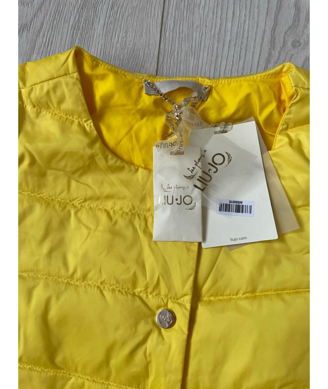 LIU JO Желтая полиамидовая куртка, фото 3