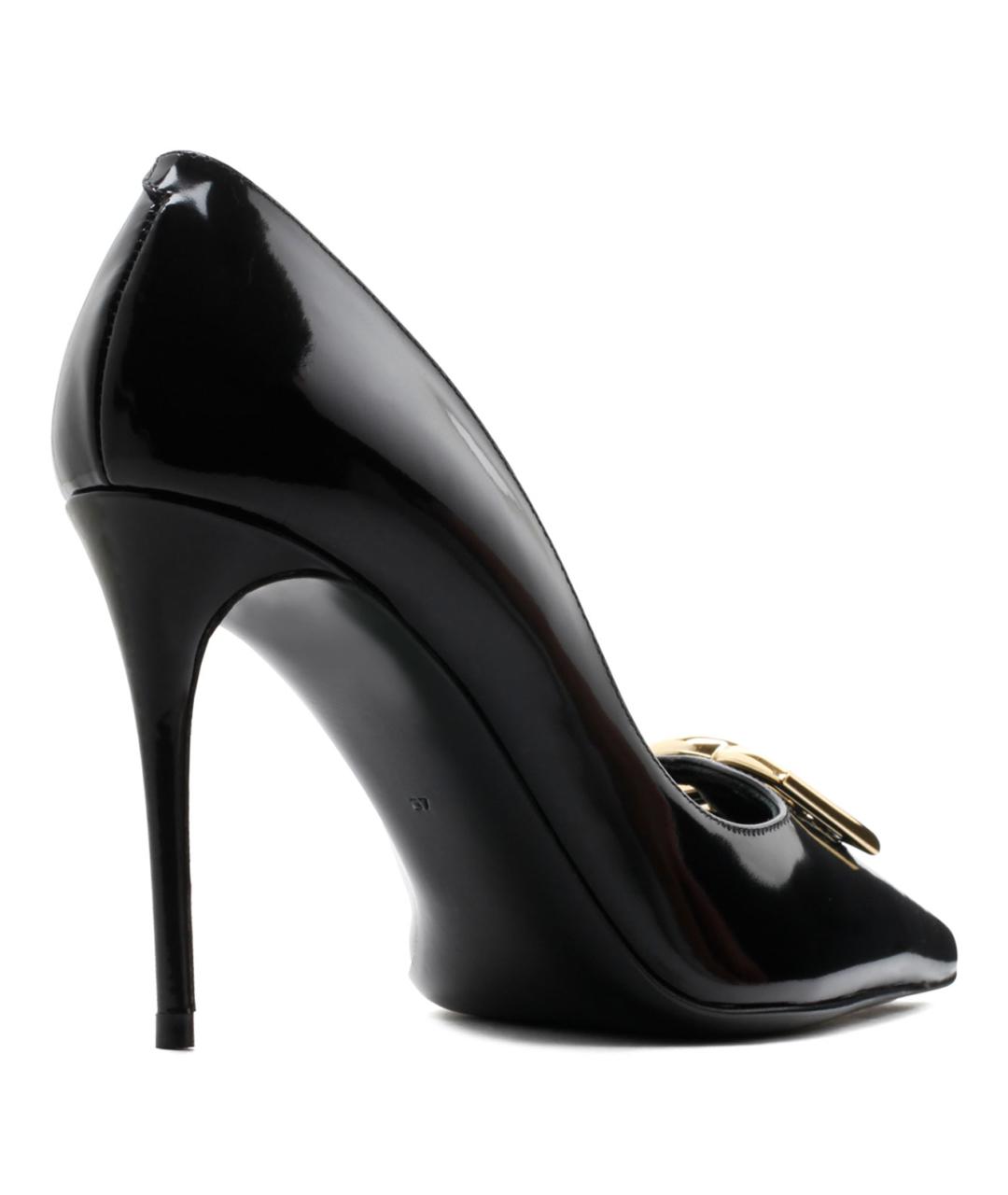 DOLCE&GABBANA Черные туфли из лакированной кожи, фото 3
