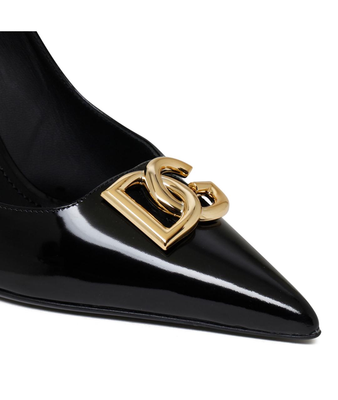 DOLCE&GABBANA Черные туфли из лакированной кожи, фото 4