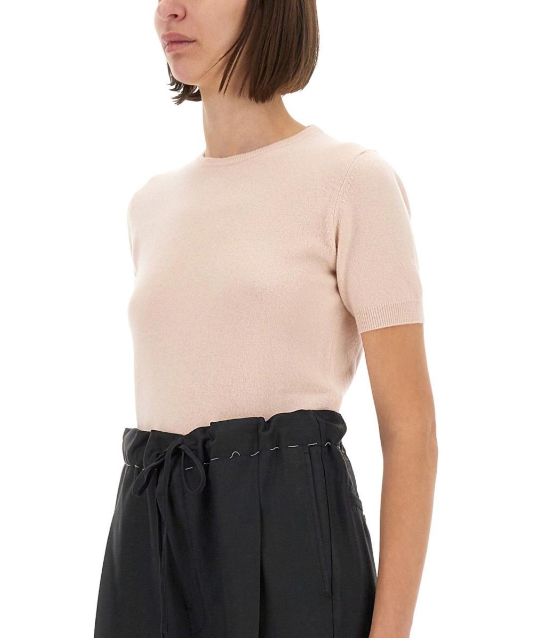 MAISON MARGIELA Розовый шерстяной джемпер / свитер, фото 5