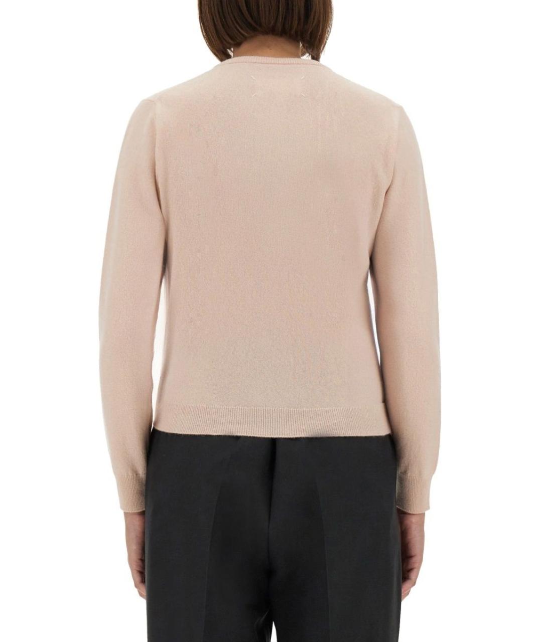 MAISON MARGIELA Розовый шерстяной кардиган, фото 4