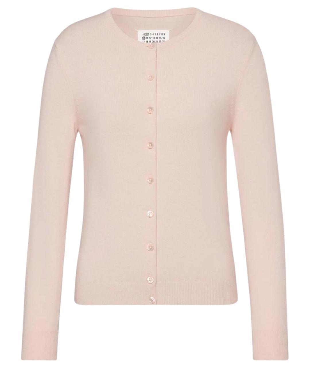 MAISON MARGIELA Розовый шерстяной кардиган, фото 1