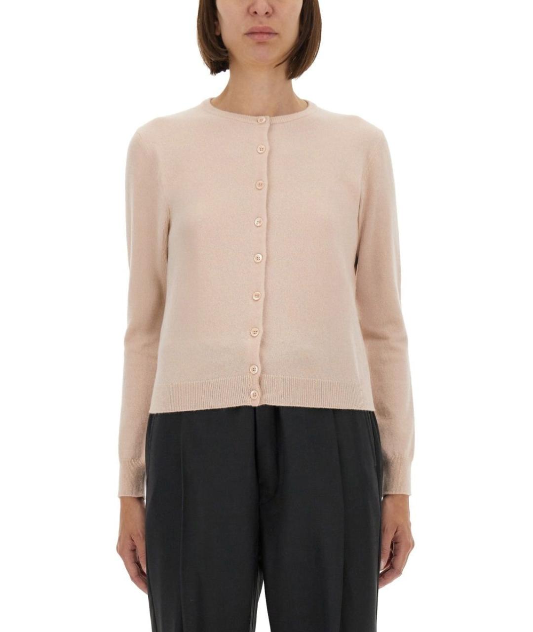 MAISON MARGIELA Розовый шерстяной кардиган, фото 2