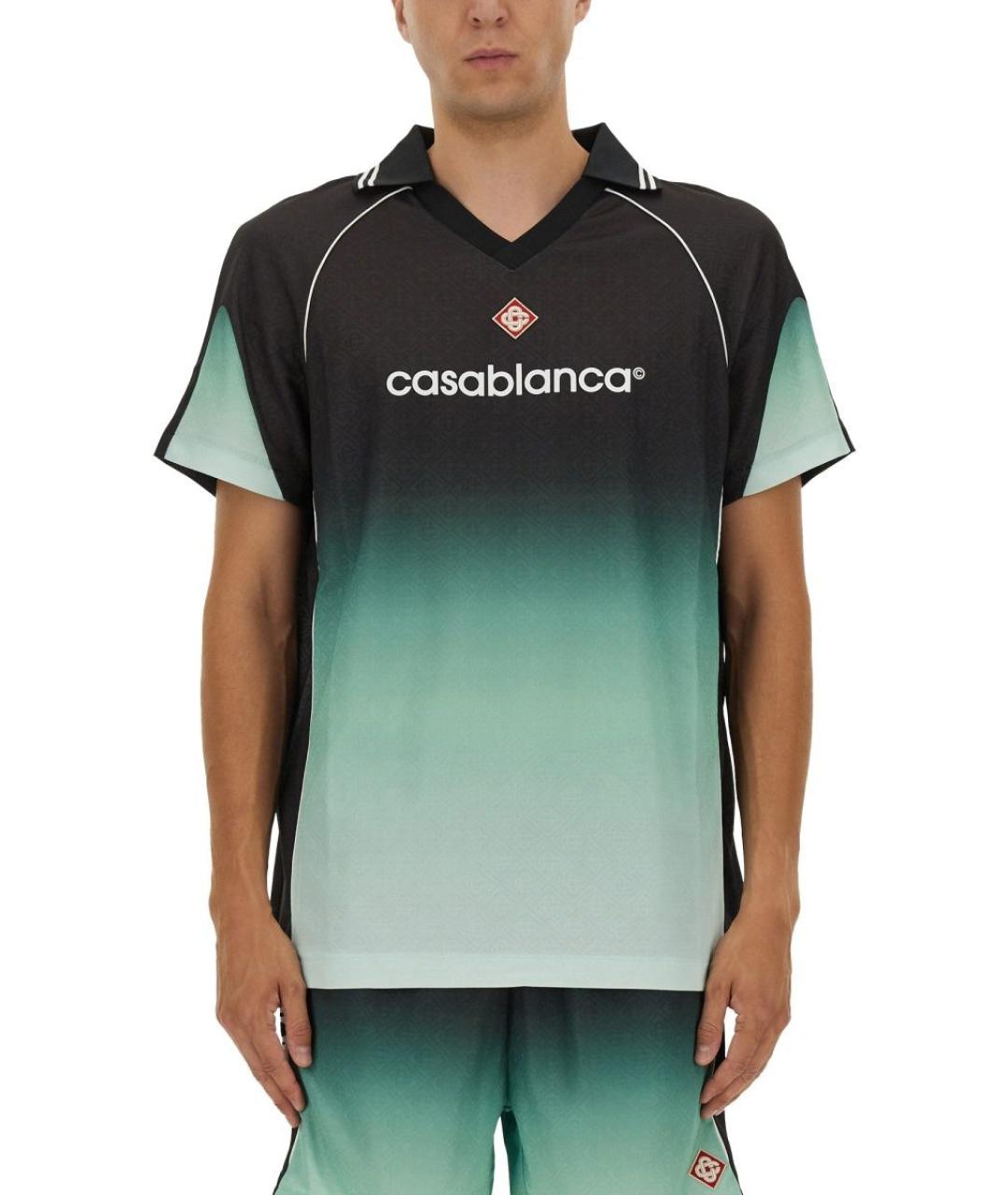 CASABLANCA Мульти синтетическое поло с коротким рукавом, фото 2