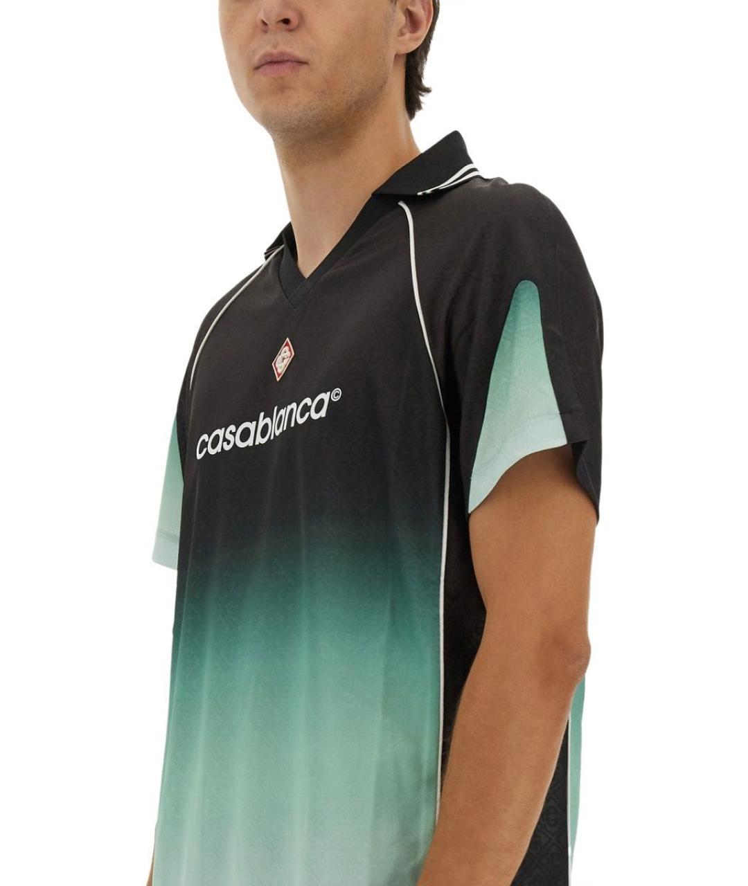 CASABLANCA Мульти синтетическое поло с коротким рукавом, фото 4