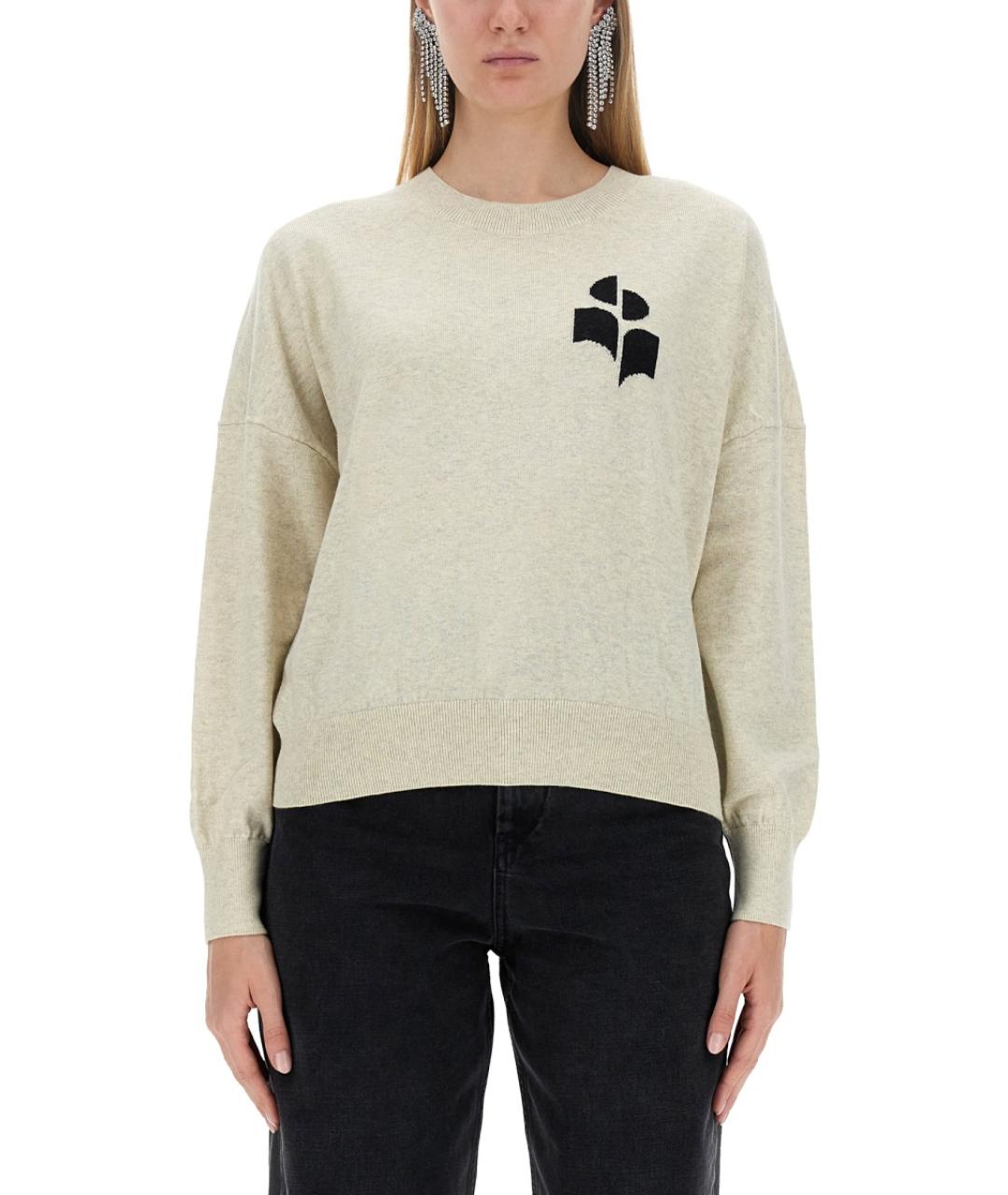 ISABEL MARANT Серый хлопковый джемпер / свитер, фото 2