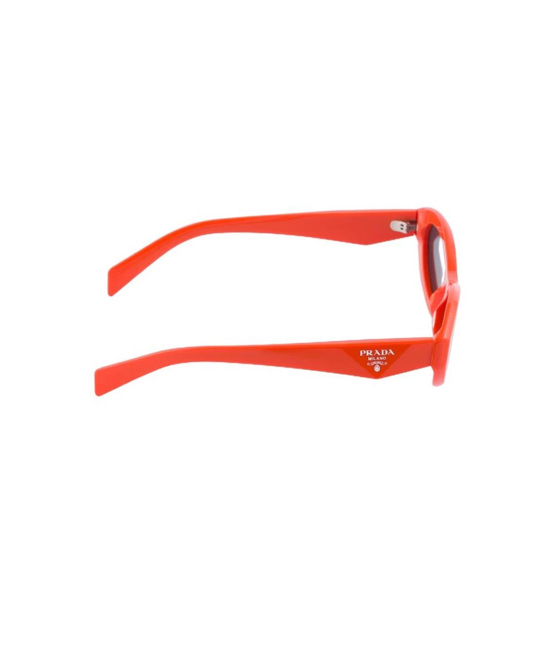 PRADA Оранжевое пластиковые солнцезащитные очки, фото 2