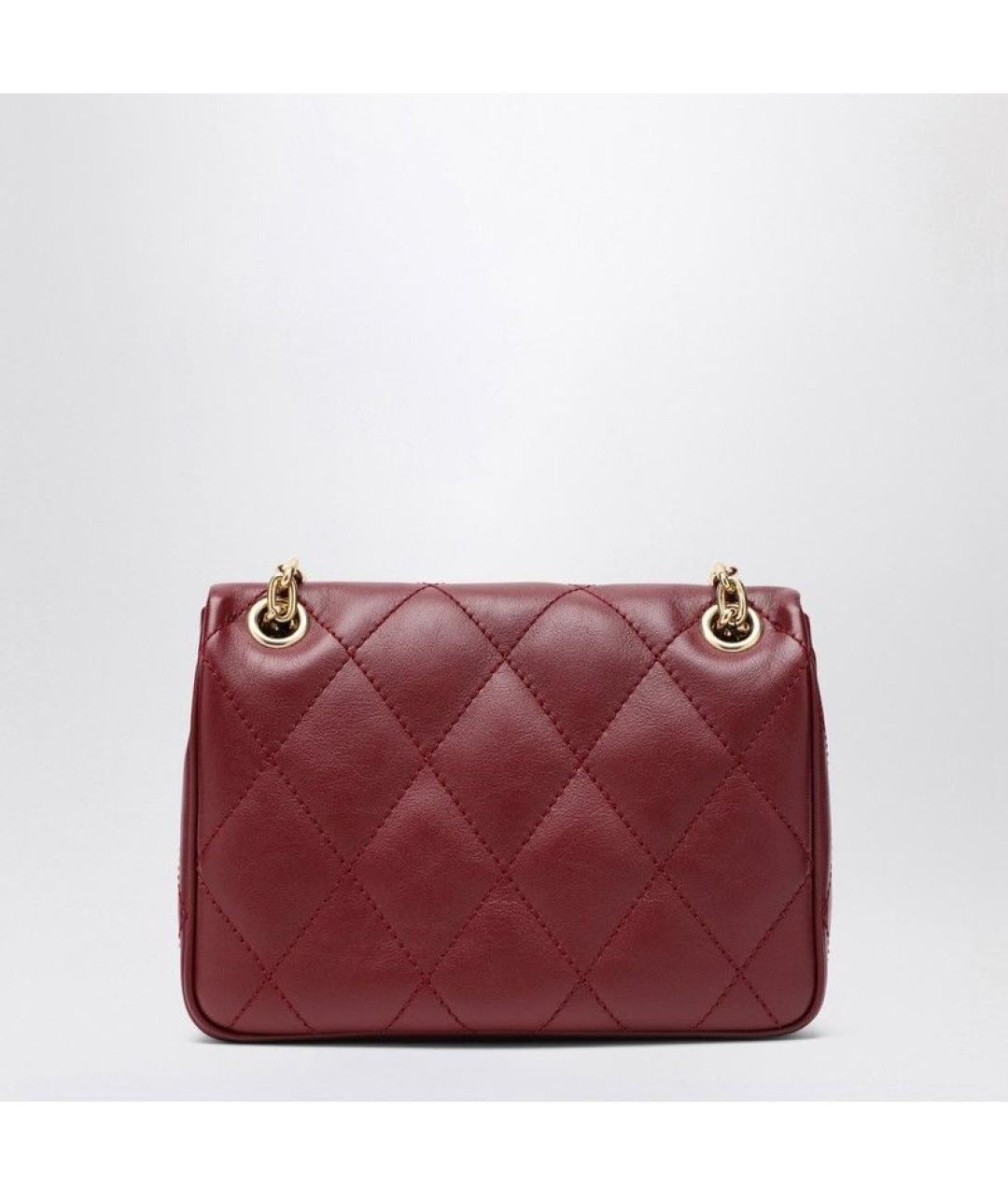 BURBERRY Красная кожаная сумка через плечо, фото 2