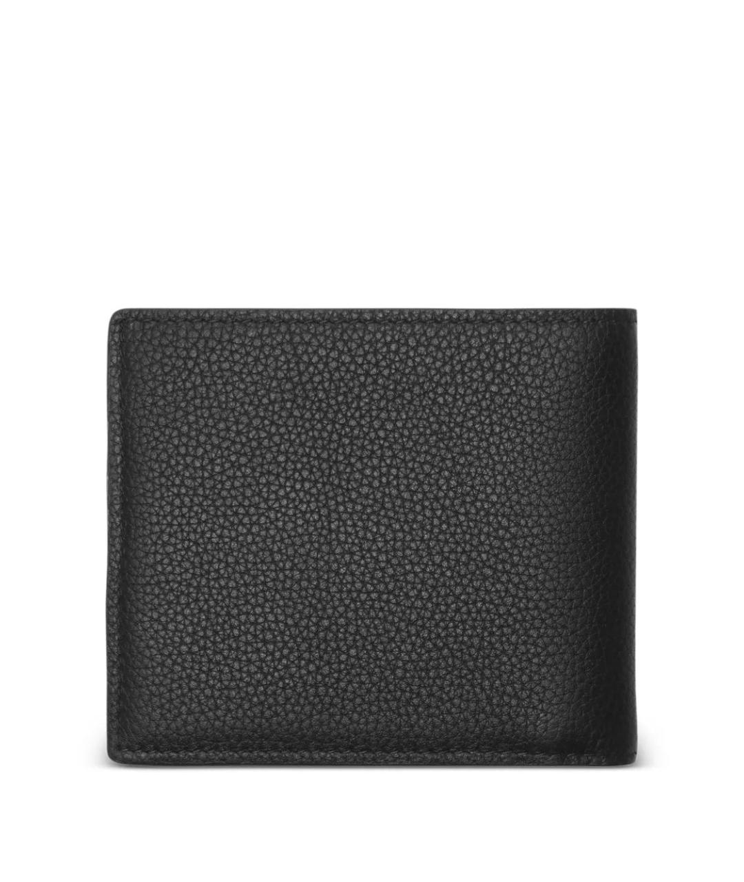 BURBERRY Черный кожаный кошелек, фото 2
