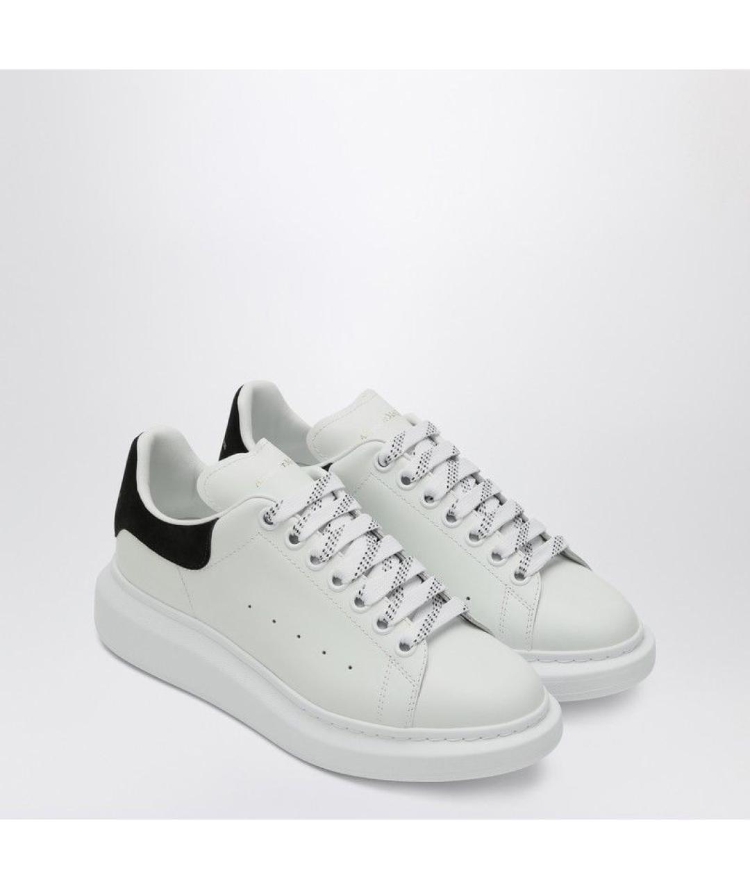 ALEXANDER MCQUEEN Белые кожаные кеды, фото 2