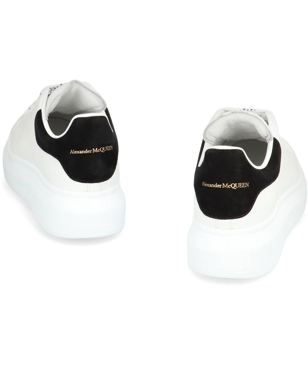 ALEXANDER MCQUEEN Белые кожаные кеды, фото 5