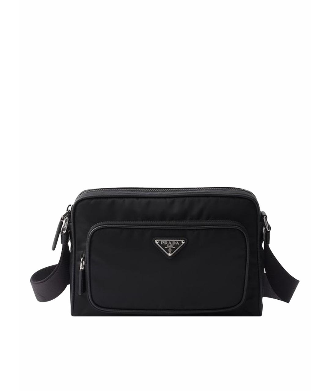 PRADA Черная синтетическая сумка на плечо, фото 1