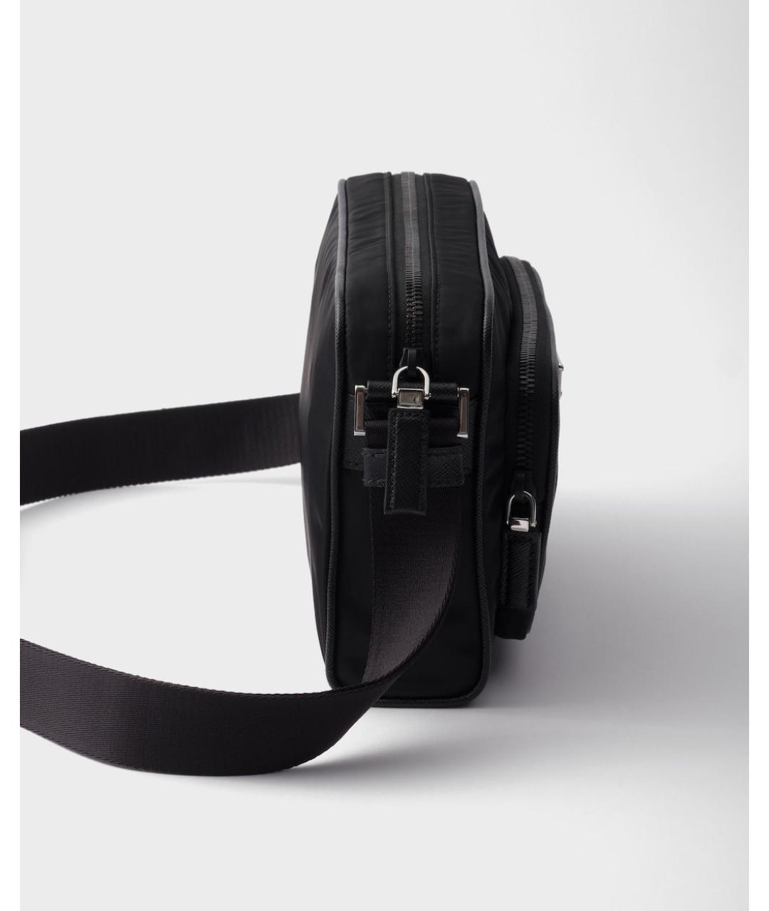 PRADA Черная синтетическая сумка на плечо, фото 5