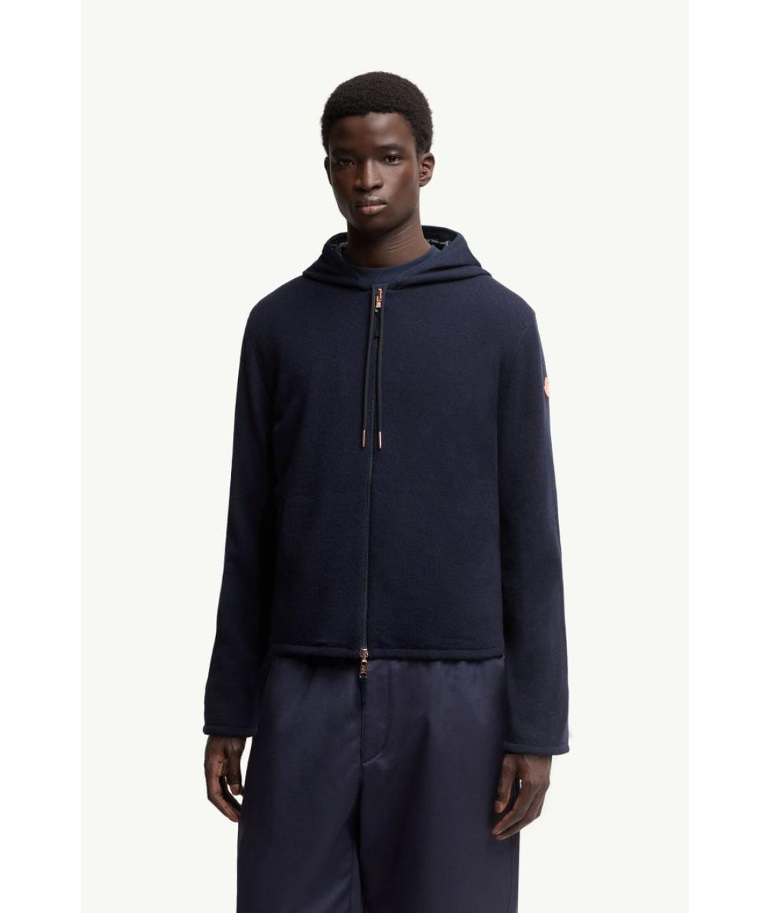 MONCLER Темно-синяя куртка, фото 2