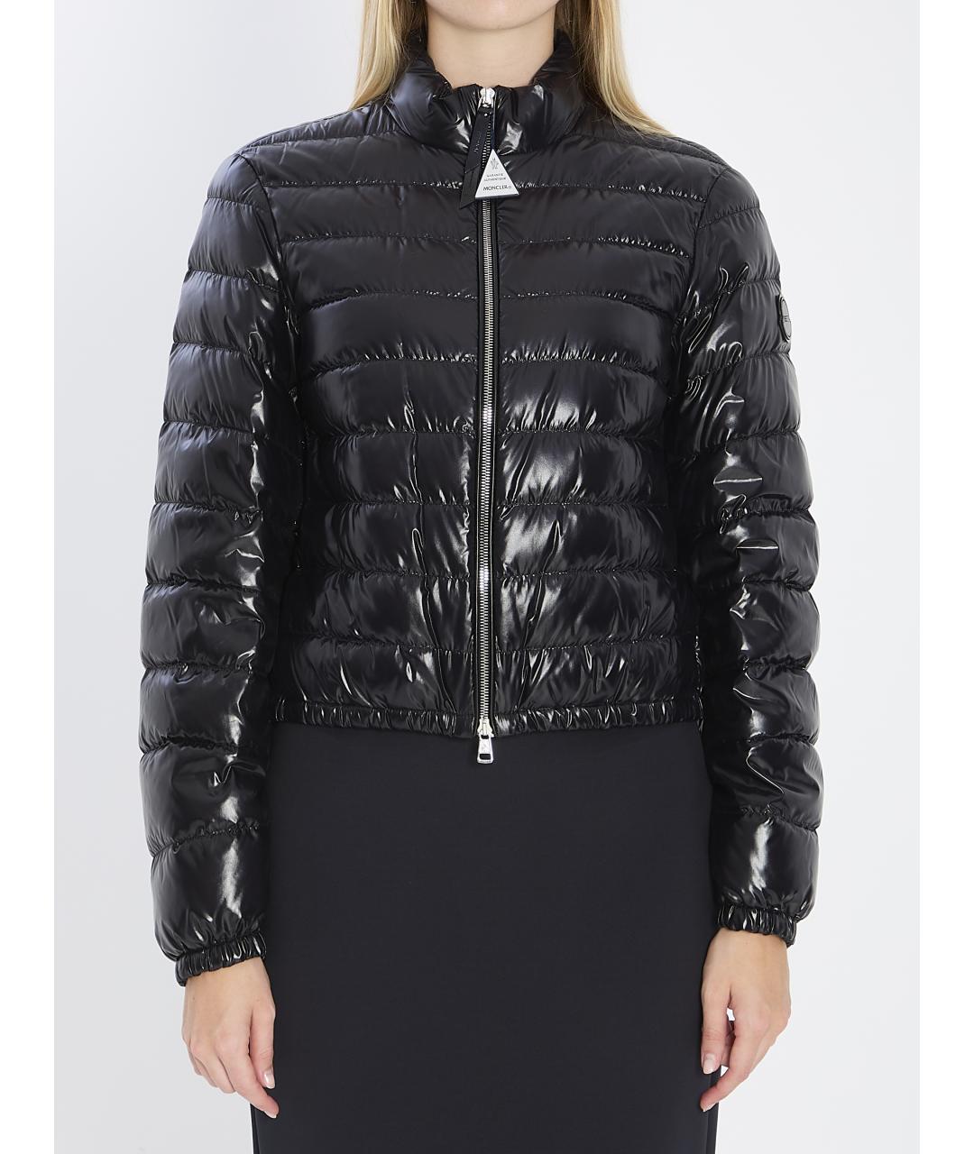 MONCLER Черная полиамидовая куртка, фото 2