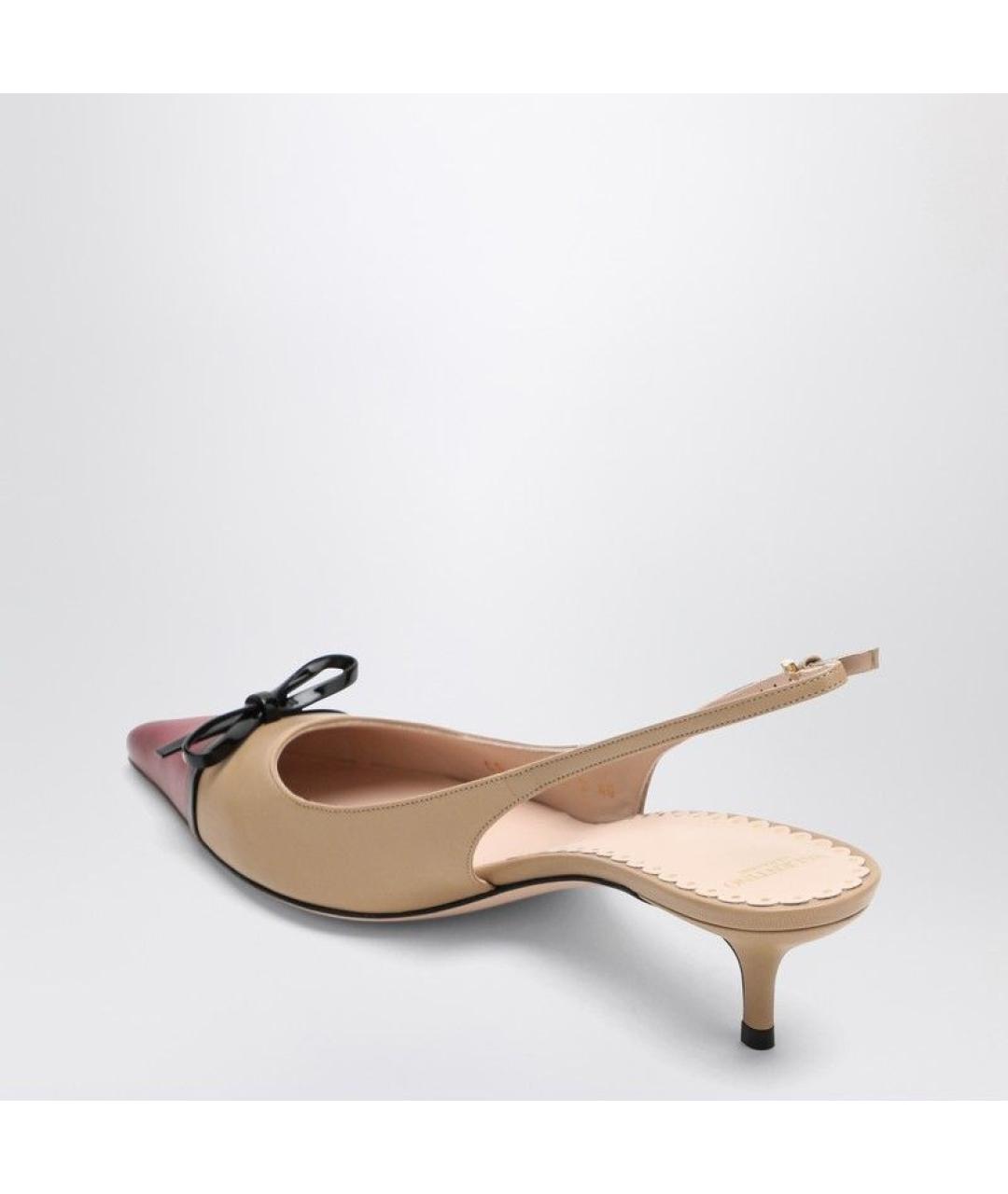VALENTINO Бежевые кожаные туфли, фото 3