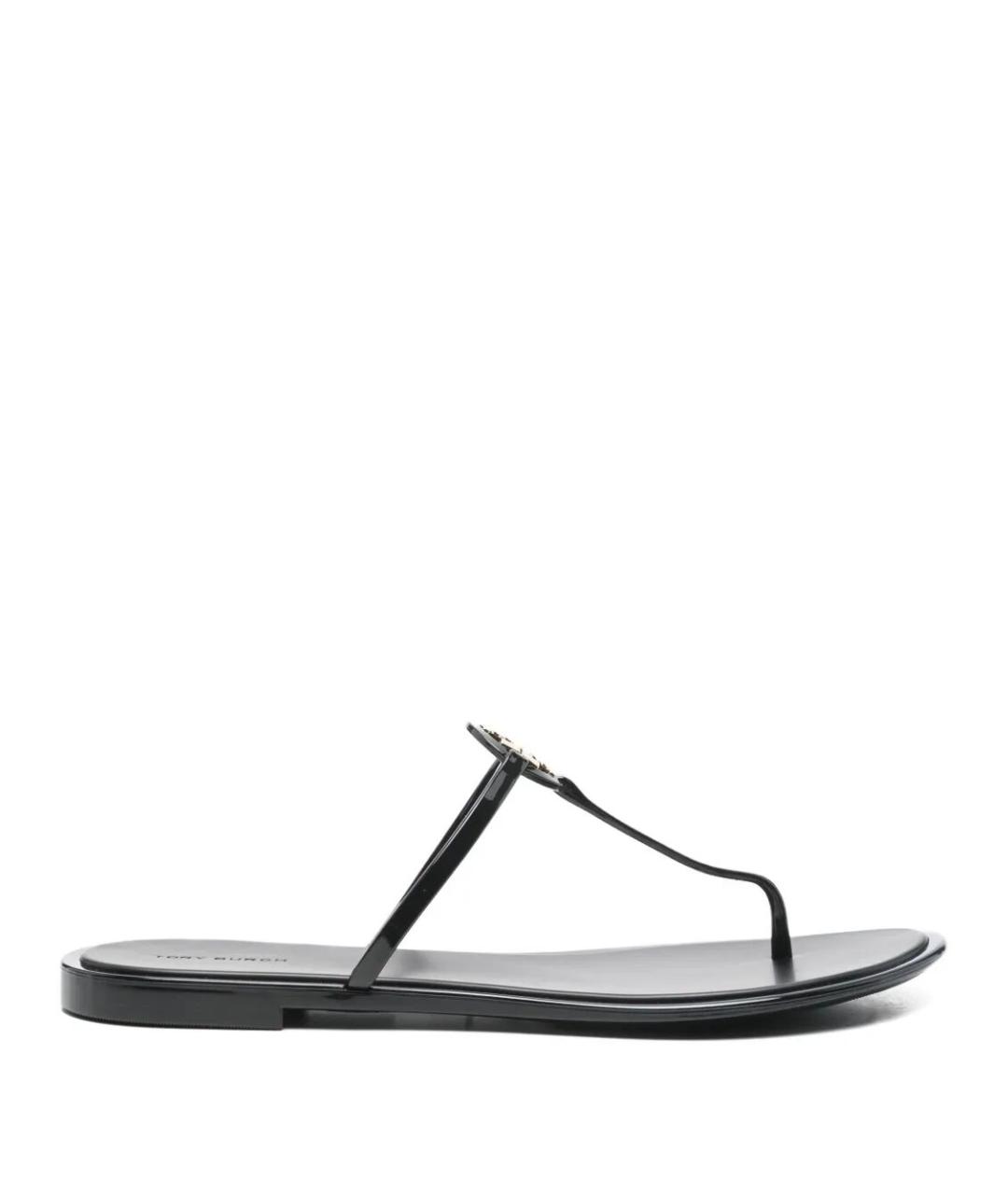 TORY BURCH Черные шлепанцы, фото 1