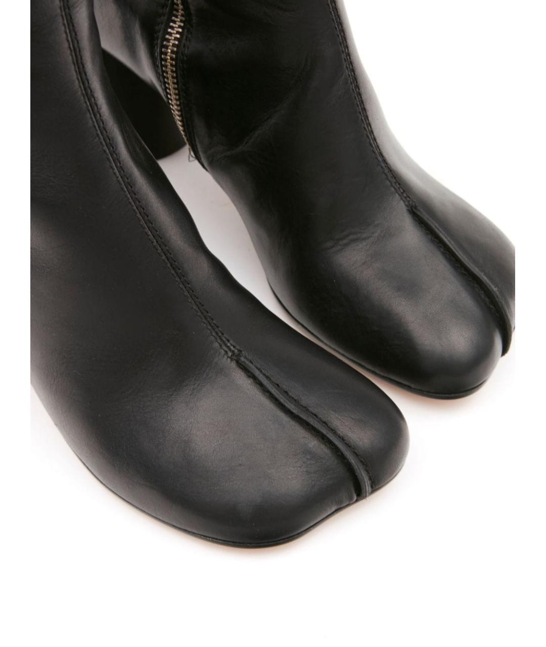 MM6 MAISON MARGIELA Черные кожаные ботинки, фото 2