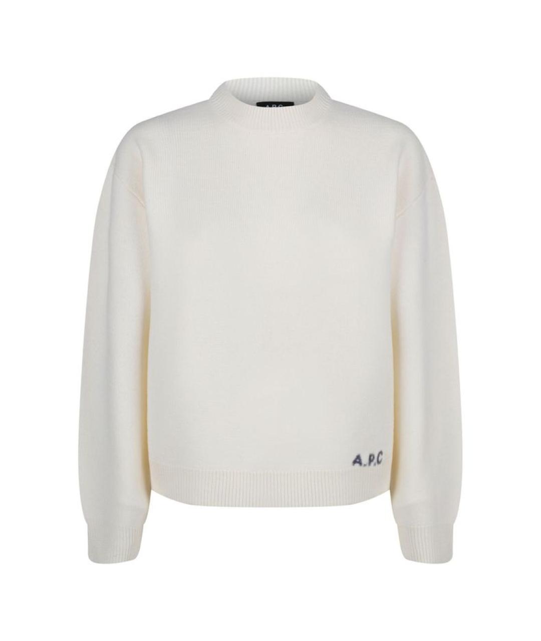 A.P.C. Белый шерстяной джемпер / свитер, фото 1