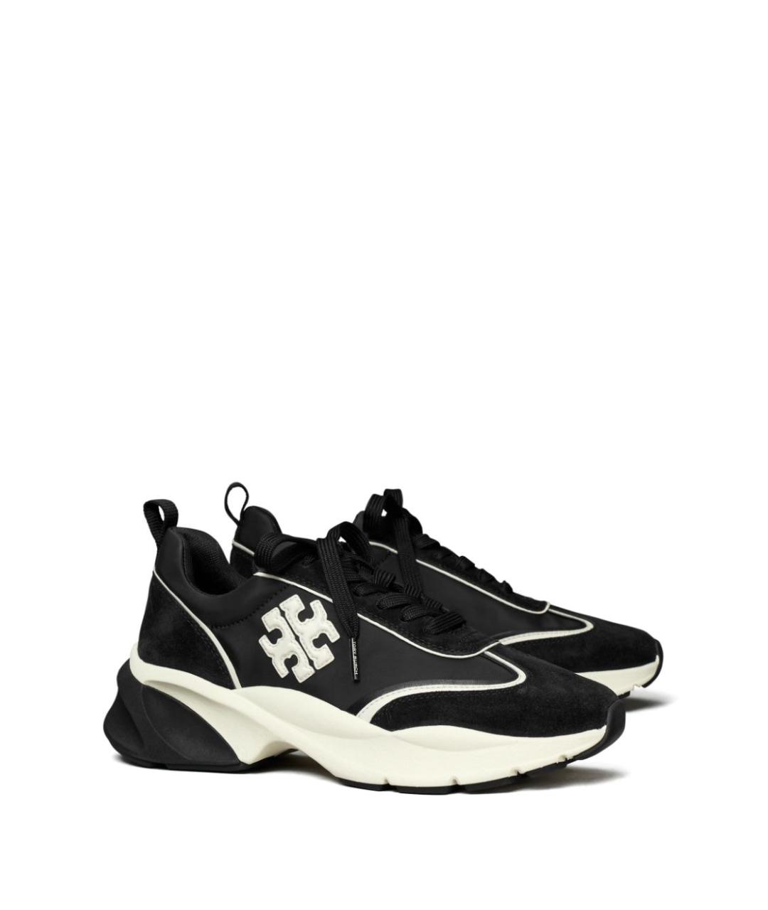 TORY BURCH Черные синтетические кроссовки, фото 4