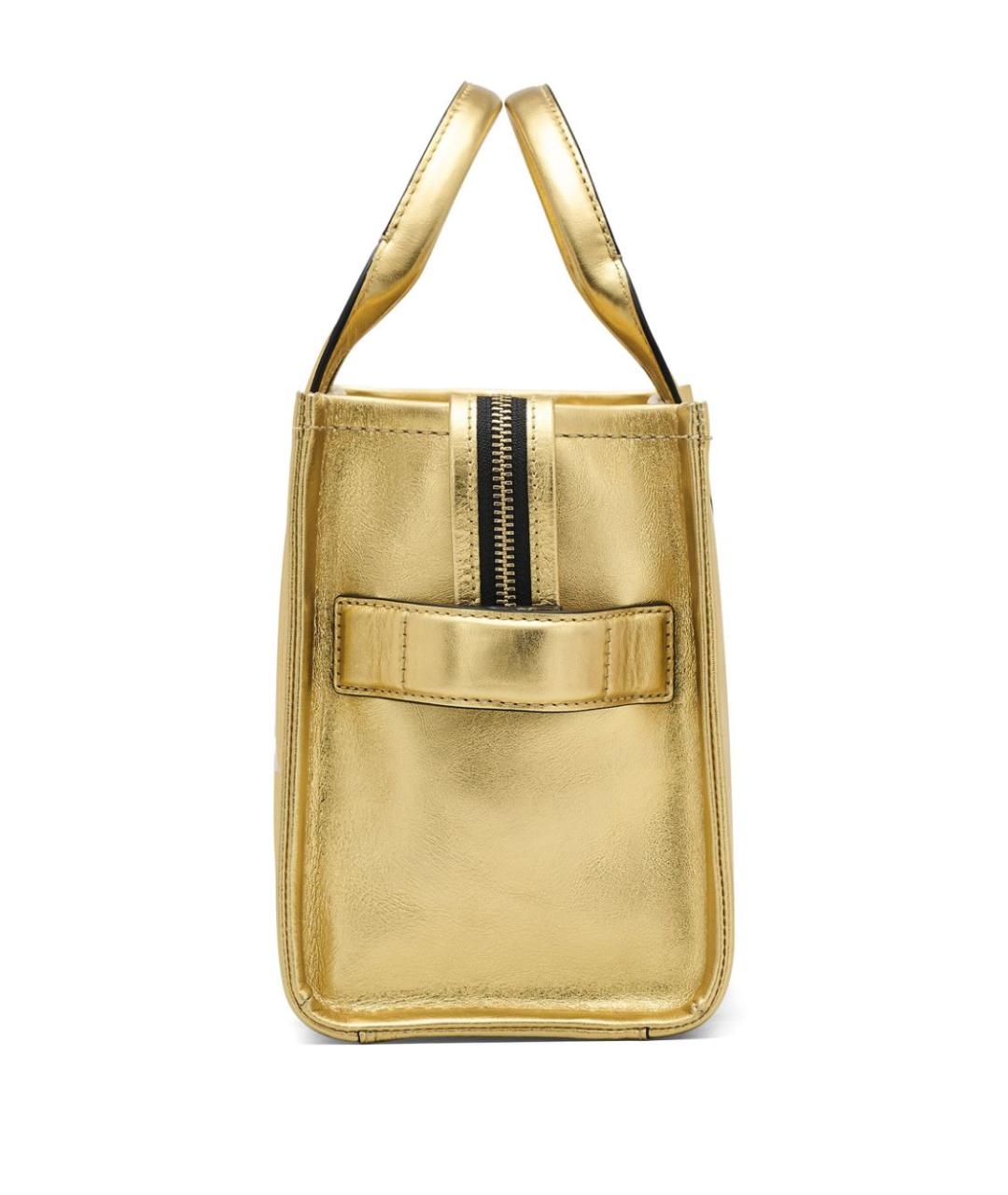 MARC JACOBS Золотая кожаная сумка тоут, фото 5