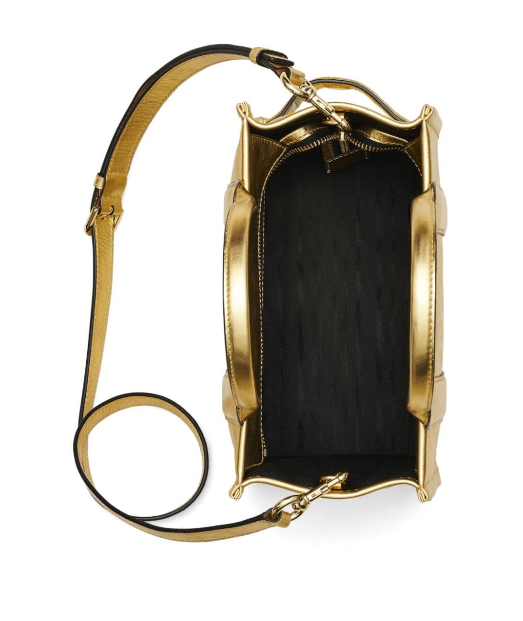 MARC JACOBS Золотая кожаная сумка тоут, фото 3