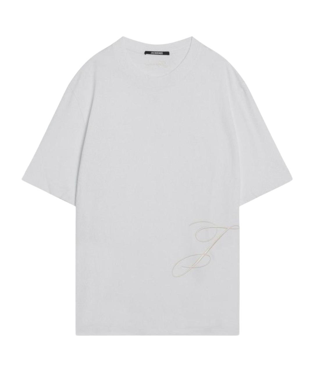 JACQUEMUS Белая хлопковая футболка, фото 1
