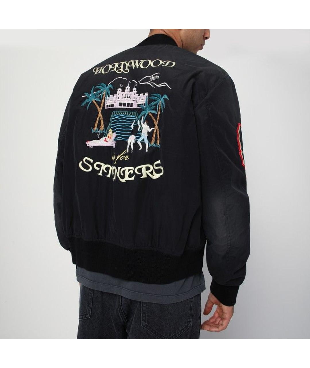 AMIRI Черная полиэстеровая куртка, фото 3