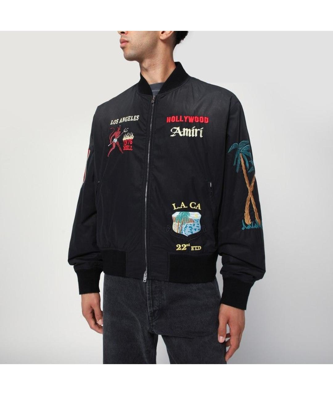 AMIRI Черная полиэстеровая куртка, фото 2