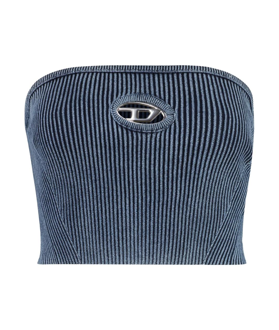 DIESEL Синяя хлопковая майка, фото 1