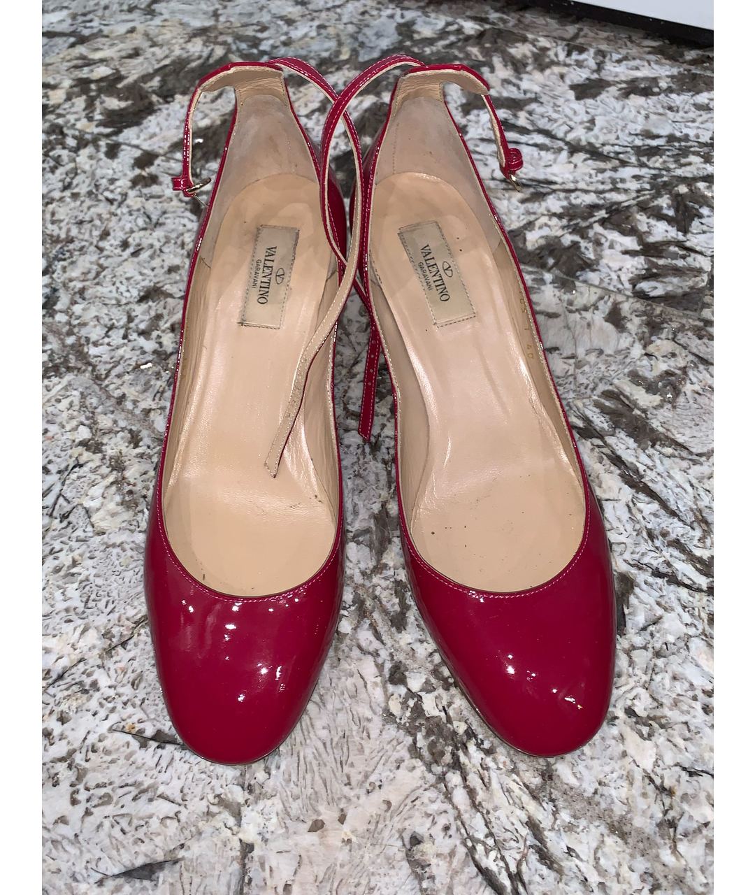 VALENTINO Розовые туфли из лакированной кожи, фото 5