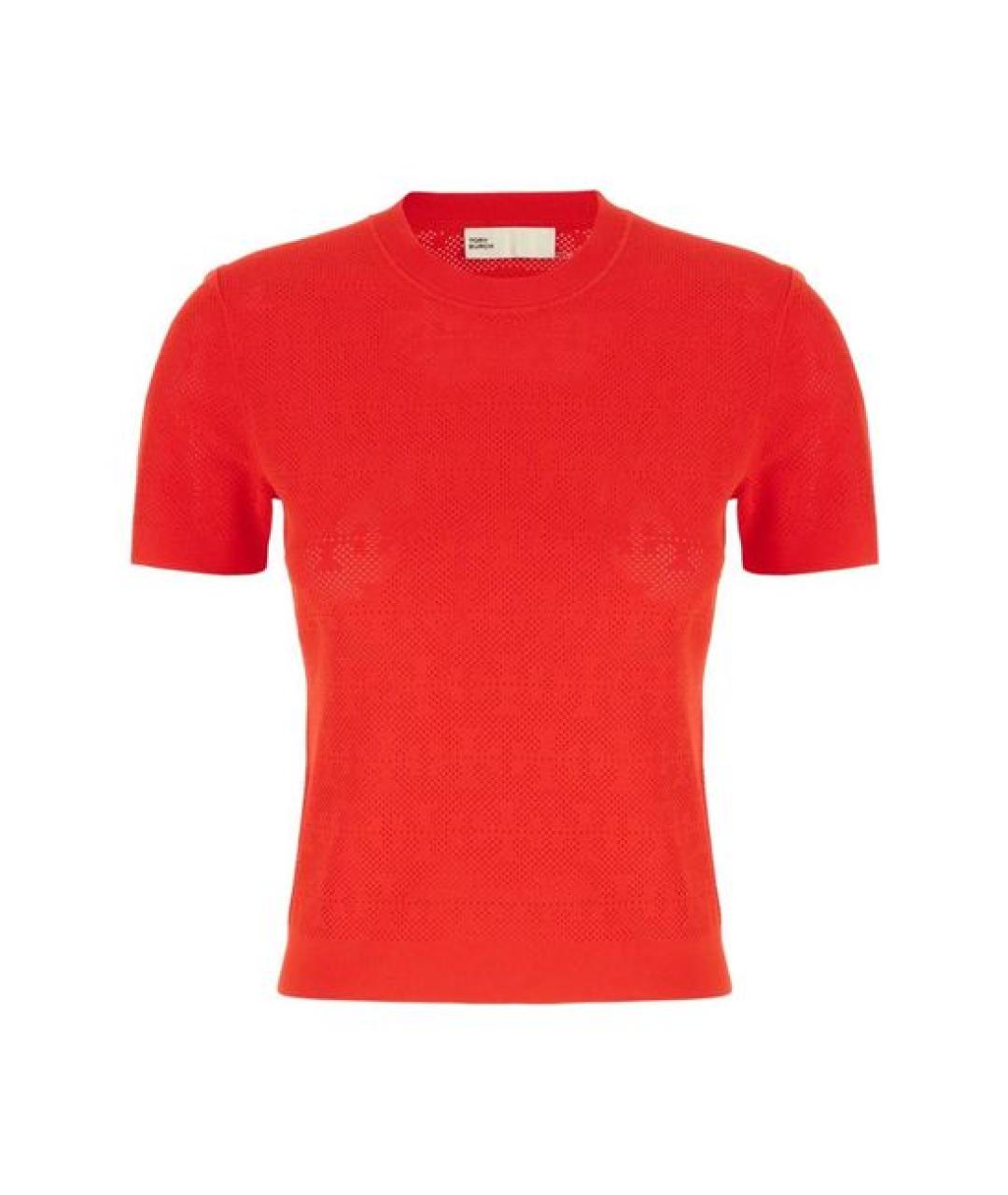 TORY BURCH Красный вискозный джемпер / свитер, фото 1