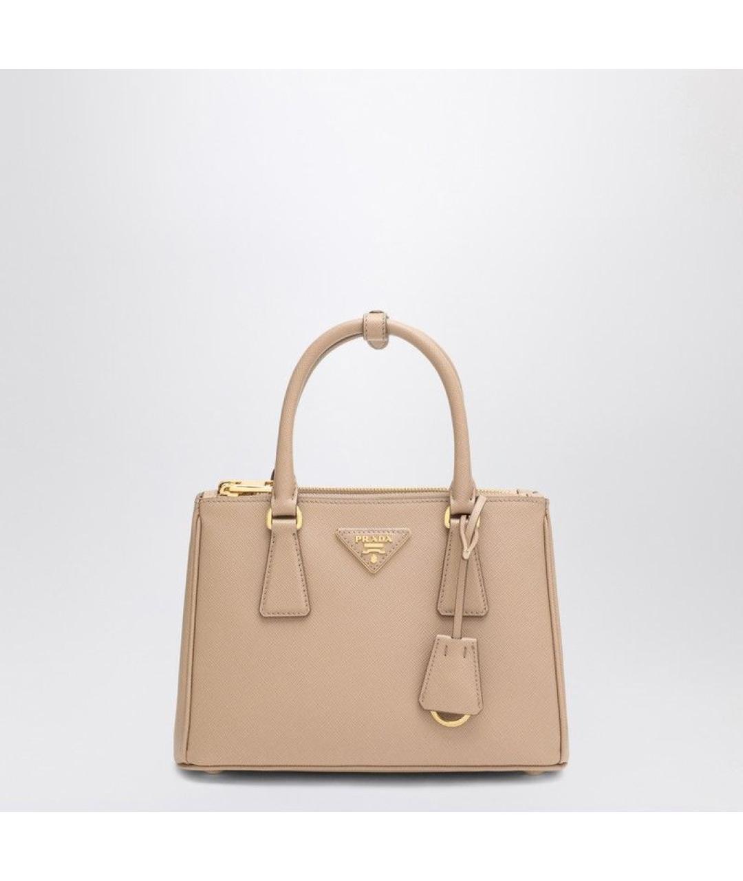 PRADA Розовая кожаная сумка тоут, фото 3