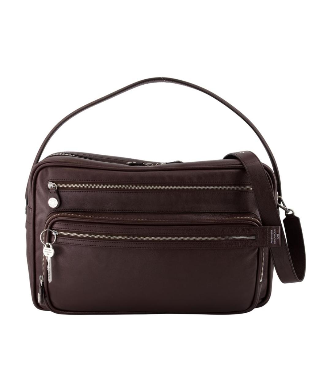 ACNE STUDIOS Коричневая сумка на плечо, фото 1