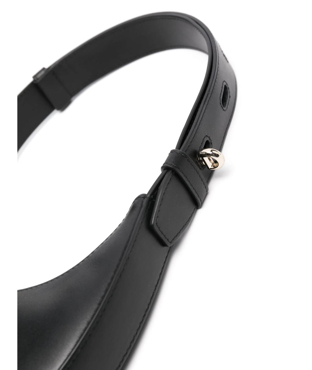 FURLA Черная синтетическая сумка через плечо, фото 4