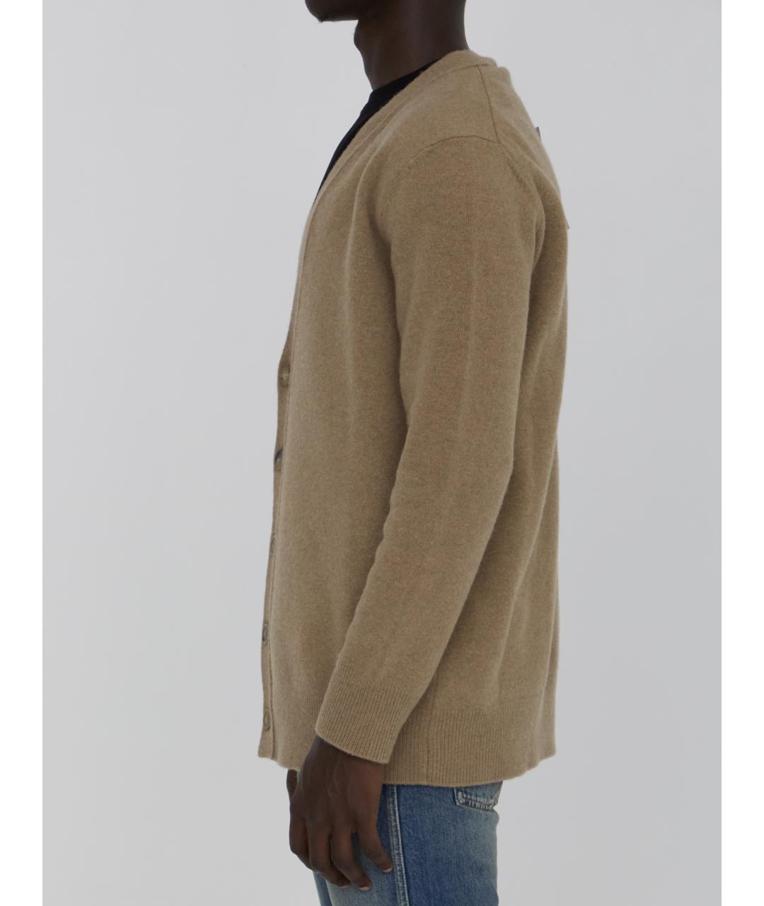 MAISON MARGIELA Бежевый шерстяной кардиган, фото 3