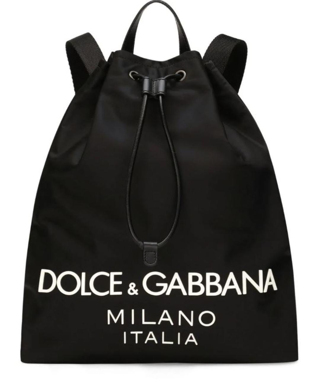 DOLCE&GABBANA Черный синтетический рюкзак, фото 1