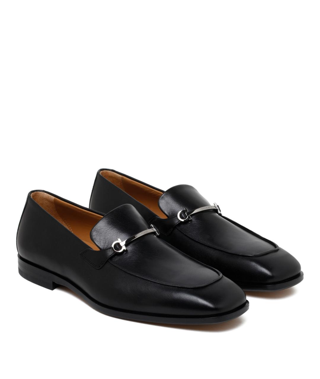 FERRAGAMO Черные кожаные туфли, фото 2