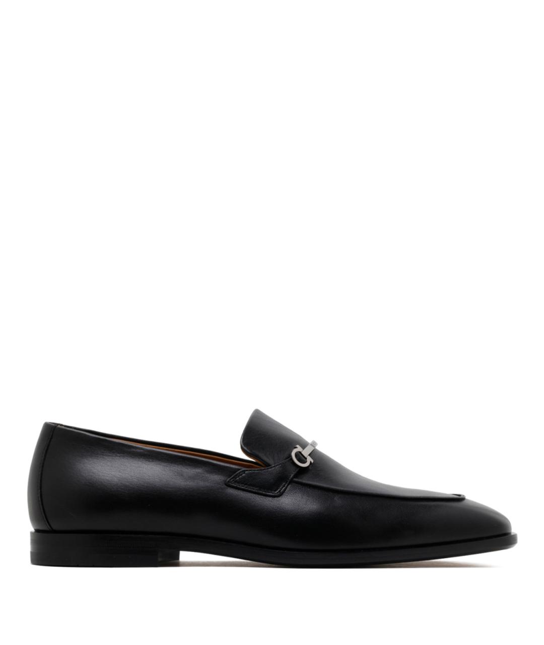 FERRAGAMO Черные кожаные туфли, фото 1