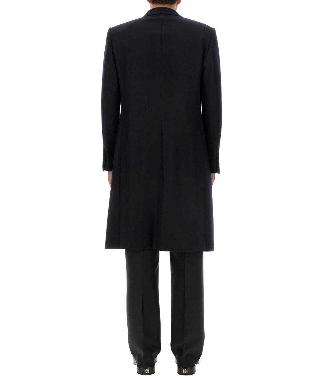 GIVENCHY Темно-синее шерстяное пальто, фото 3