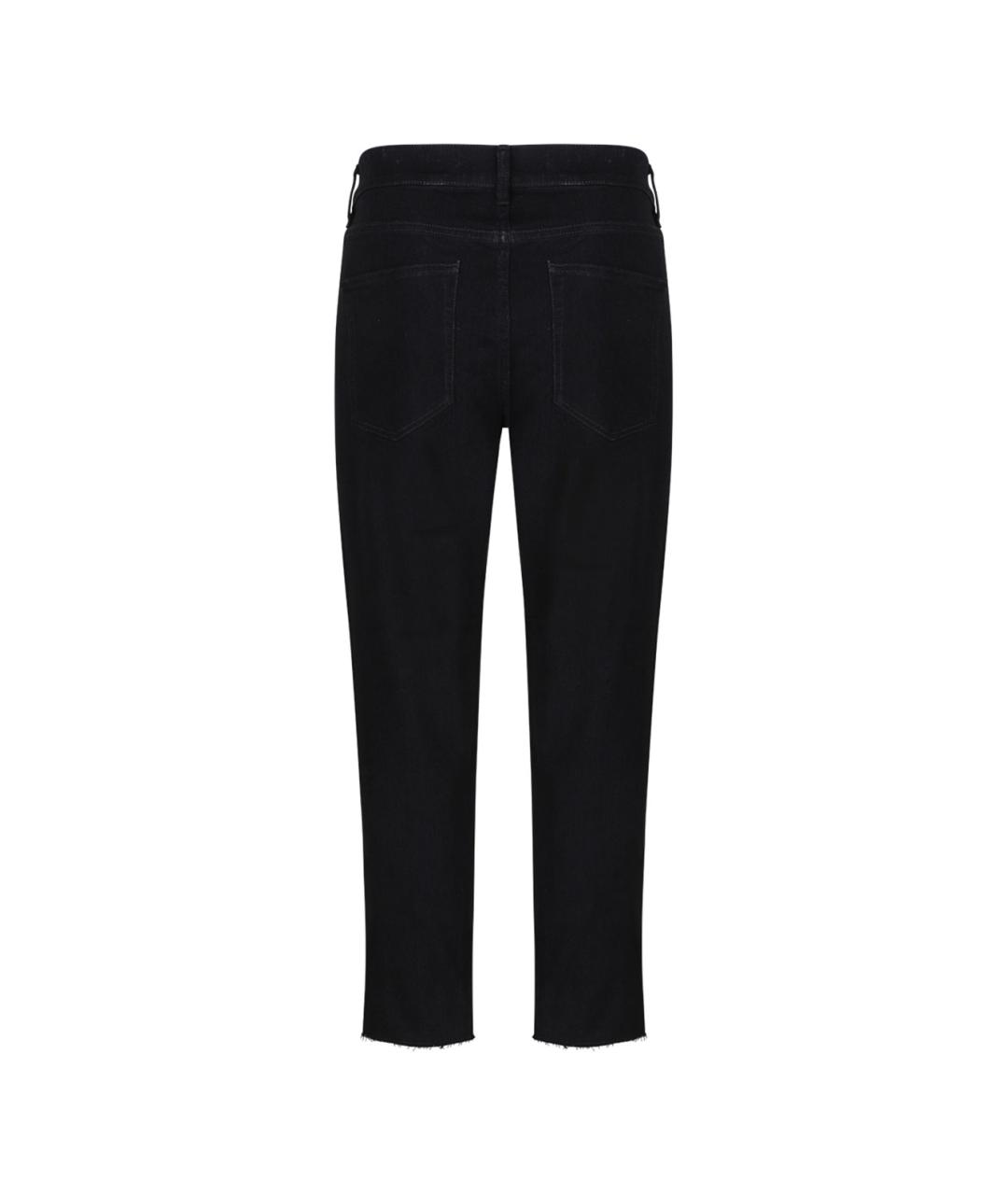 GOLDEN GOOSE DELUXE BRAND Черные хлопко-полиэстеровые прямые джинсы, фото 2