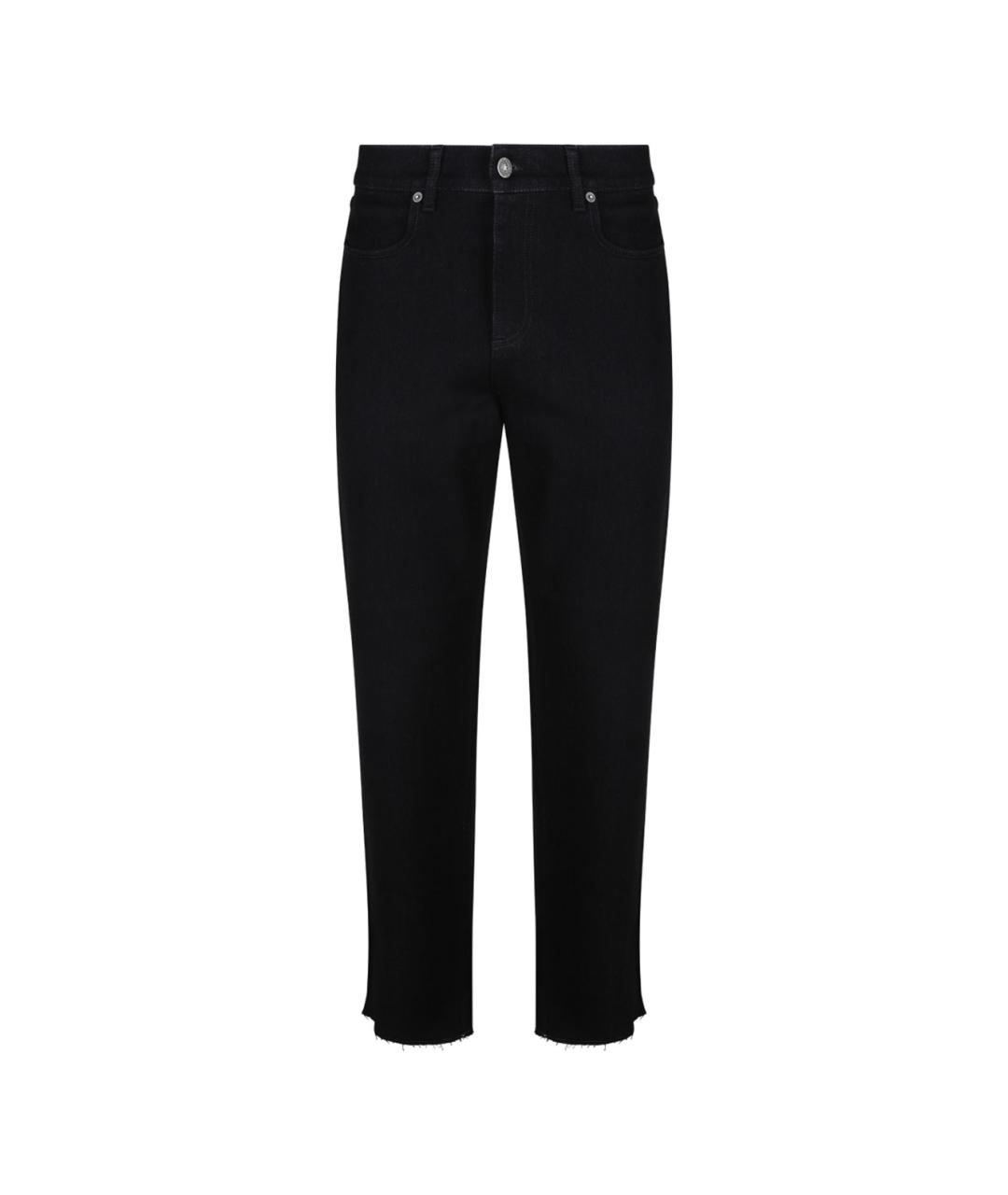 GOLDEN GOOSE DELUXE BRAND Черные хлопко-полиэстеровые прямые джинсы, фото 1