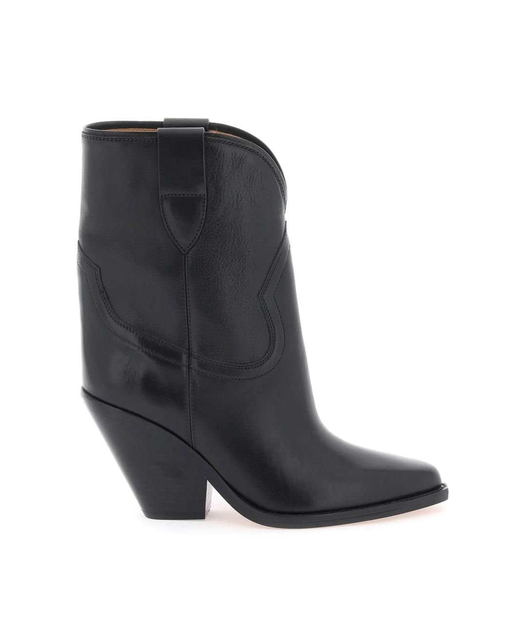 ISABEL MARANT Черные кожаные ботинки, фото 2